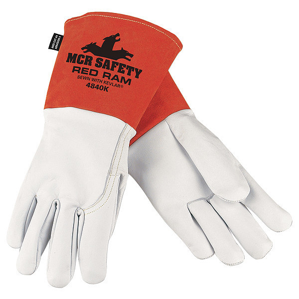 Mcr Safety Welding Leather Glove, Goatskin, XL, PK12 4840KXL