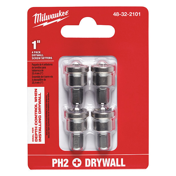 Milwaukee Tool 4 pc. Drywall Screw Setter 48-32-2101