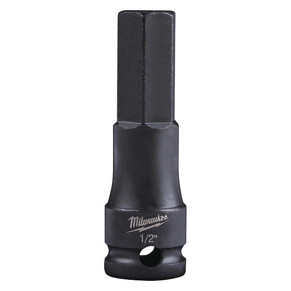 Milwaukee Tool SHOCKWAVE Lineman's 3/8 in. Drive 1/2 in. Hex Bit Socket 49-66-5154