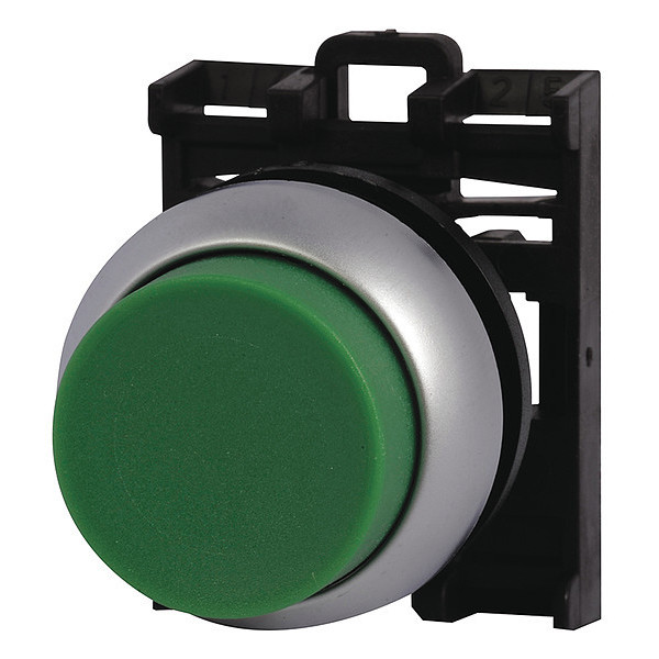 Eaton ExtendedPushButton, Green, Non-Illum, 22mm M22-DH-G