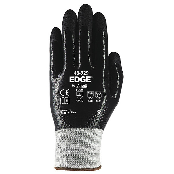 Edge Gloves, Black/Red, 1 PR 48-919