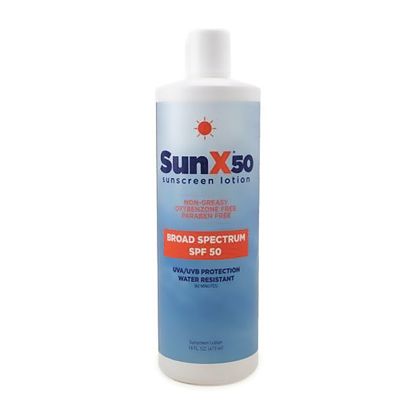 Sunx Sunscreen, 16 oz, Bottle, 50 SPF 18-909G