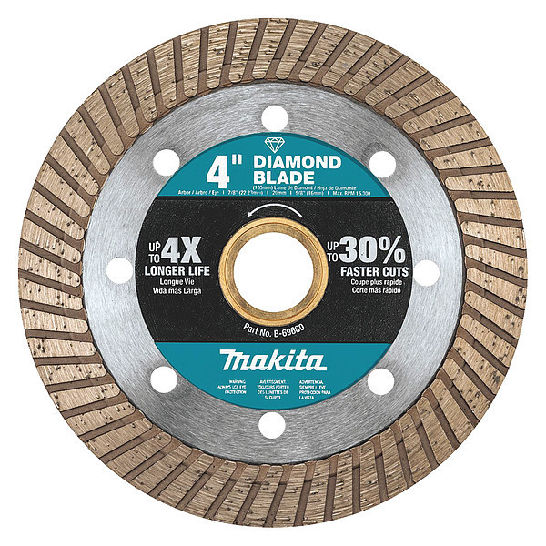 Makita 4" Diamond Blade, Turbo, General Purpose B-69680