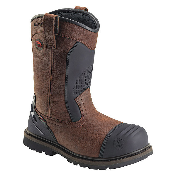 Avenger Safety Footwear Wellington Boot, W, 11 1/2, Brown, PR A7896