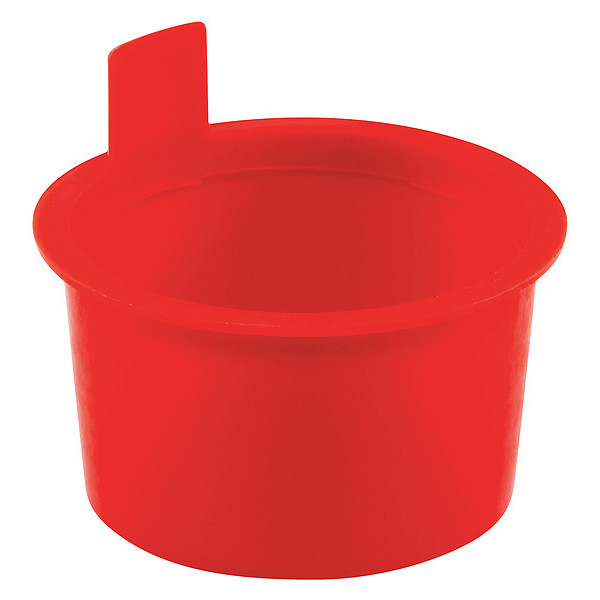 Caplugs Side Lift-Tab Tapered Plug, Red, Low-Density Polyethylene 1000 PK L-18 178601HB