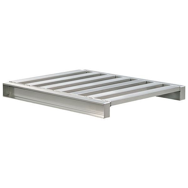 New Age Aluminum Pallet, 48 in L, 40 in W, 5 in H 99557