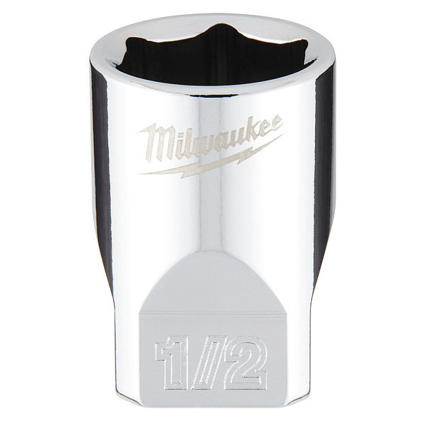 Milwaukee Tool 1/4 in. Drive 1/2 in. SAE 6-Point Socket with FOUR FLAT Sides 45-34-9009