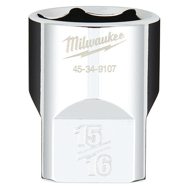 Milwaukee Tool 1/2 in. Drive 15/16 in. SAE 6-Point Socket with FOUR FLAT Sides 45-34-9107