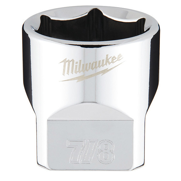 Milwaukee Tool 3/8 in. Drive 7/8 in. SAE 6-Point Socket with FOUR FLAT Sides 45-34-9070