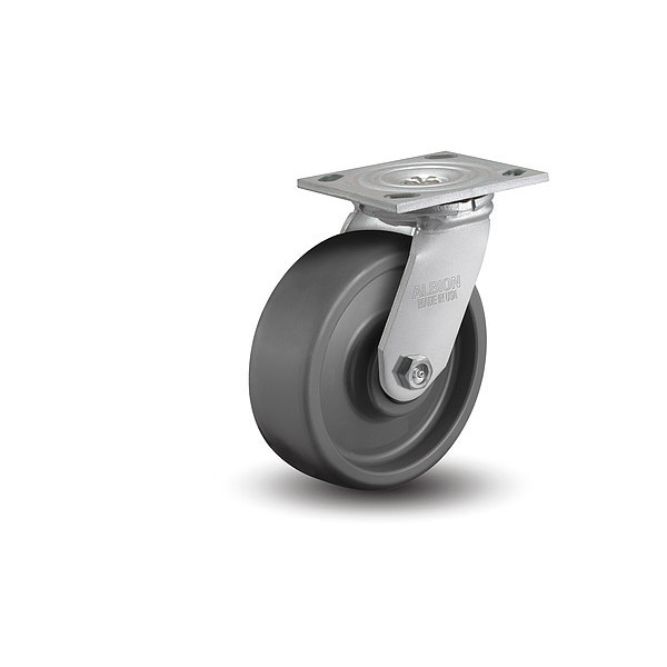 Albion 5" X 2" Non-Marking Elastomer Swivel Caster, No Brake, Loads Up To 1000 16SE05228S