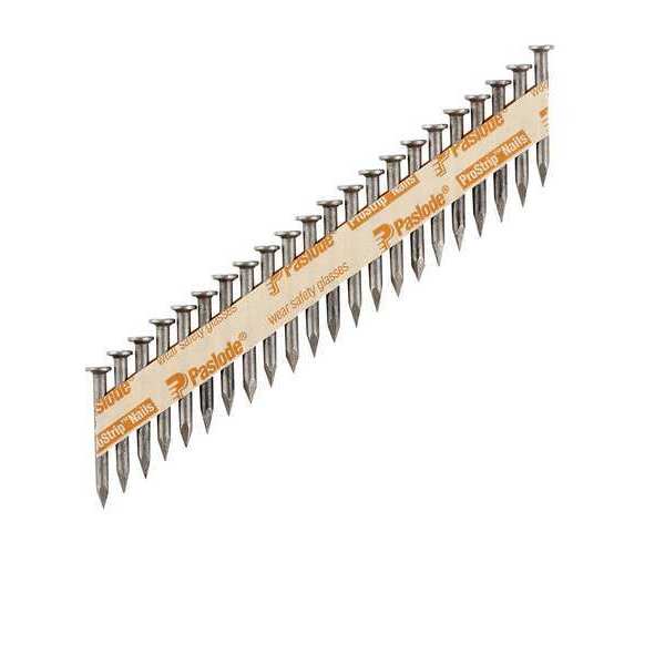 Paslode Collated Metal Connector Nail, 1-1/2 in L, Not Applicable, Brite, Flat Head, Straight, 3000 PK 650026