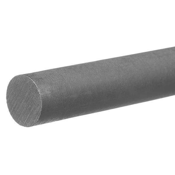 Zoro Select Gray PVC Type 2 Plastic Rod 3 ft L, 1/4 in Dia. BULK-PR-PVC-149