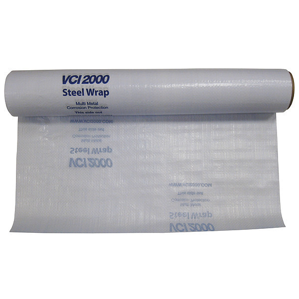 Zoro Select Steel Wrap Woven Films, 600 ft Roll VSW00004