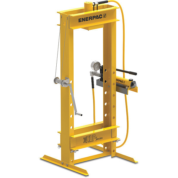 Enerpac Hydraulic Press, Hand Pump, Yellow XLP256P392U