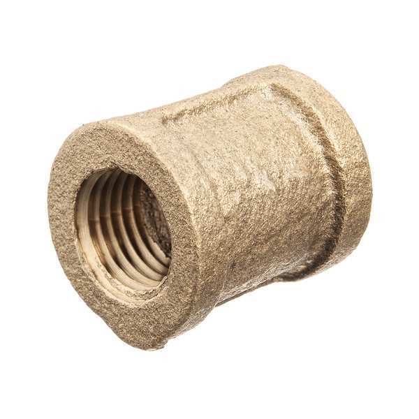 Zoro Select Coupling, Brass, 1/4 in, F BSPT, Class 125 ZUSA-PF-10189