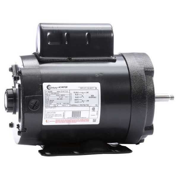 Century Pump Motor, Permanent Split Capacitor, 1 HP, 208-230V AC, 3,450 Nameplate RPM, L56HCZ Frame B586