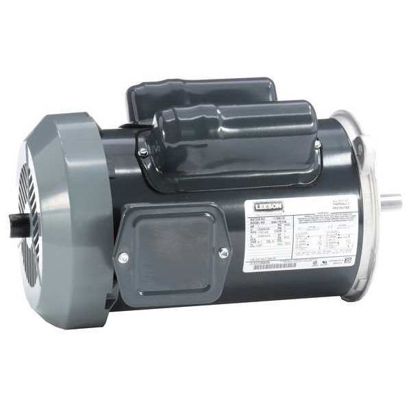 Leeson Auger Duty Motor, 1 HP, 115/230V AC, 1,800 Nameplate RPM, 56YZ Frame 117883.00