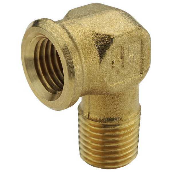 Parker 90 Street Elbow, Brass, 1/8 in, NPT 1202P-2-2