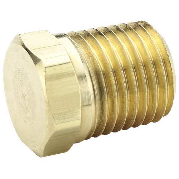 Parker Hex Head Plug, Brass, 3/4" Pipe Size, MNPT 218P-12