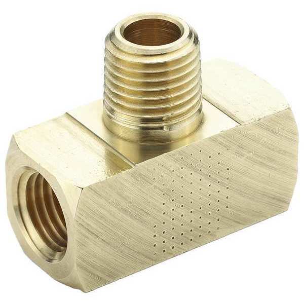 Parker Extruded Branch Tee, Brass, 1/4 in, NPT 2224P-4