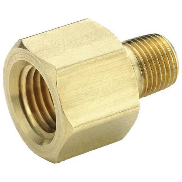 Parker Reducing Adapter, Brass, 1/4 x 1/8 in 222P-4-2