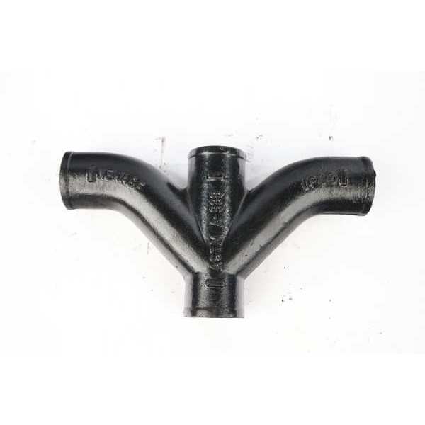Zoro Select Socket x Socket x Socket x Socket Cast Iron Double Combination Wye and 1/8 Bend 221804