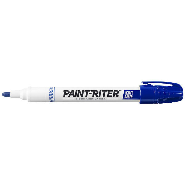 Markal Permanent Paint Marker, Medium Tip, Blue Color Family