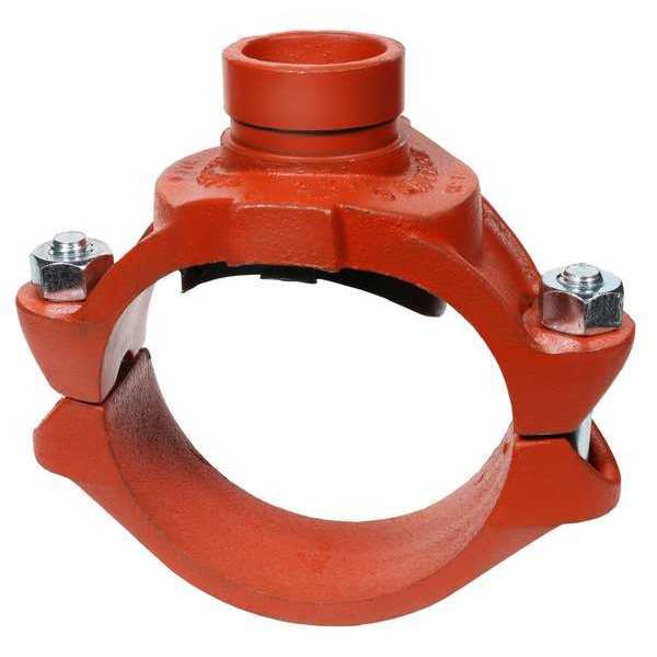 Zoro Select Clamp-T w/GroovedBranch, 6x3", Iron, 500psi 0390173698