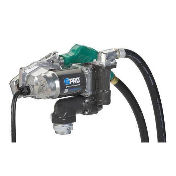 Gpi Fuel Transfer Pump, 12V DC, 25 gpm Max. Flow Rate , 2/5 HP, Cast Iron, 1 in NPT Inlet V25-012AD