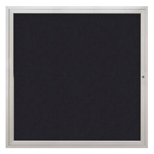 United Visual Products Corkboard, 48"x48", Rubber/Satin UV40448-SATIN-RUBBER