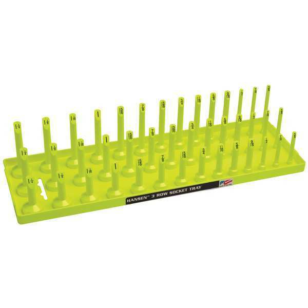 Hansen Socket Tray, Yellow, Plastic 12073