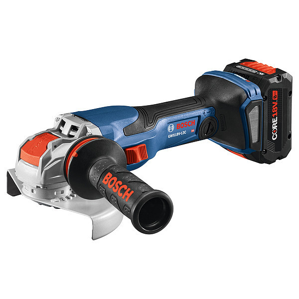 Bosch Angle Grinder, 18V DC, 5 in or 6 in Wheel Dia. GWX18V-13CB14