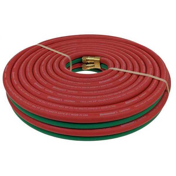 Continental Twin Line Welding Hose, 3/8", 25 ft. TWR-06-025BB