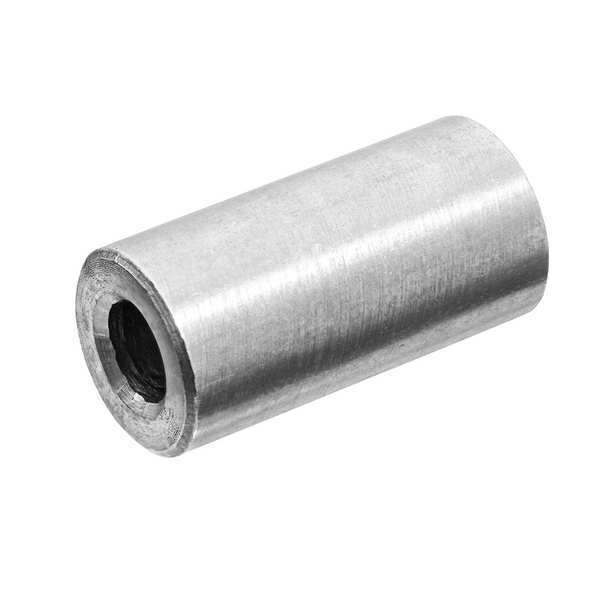 Round Spacer, Aluminum, Plain Finish, 10 Screw Size, 3/8 OD, 0.192 ID,  1/2 Length (Pack of 10)