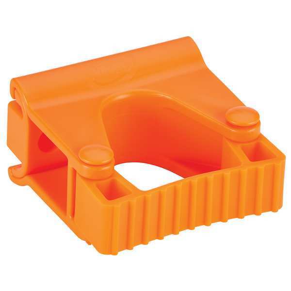 Vikan Tool Wall Bracket, 3 1/4 in L, Orange 10137