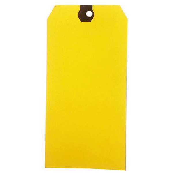 Zoro Select Blank Shipping Tag, Paper, Yellow, PK1000 61KU04