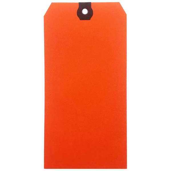 Zoro Select Blank Shipping Tag, Paper, Orange, PK1000 61KT45