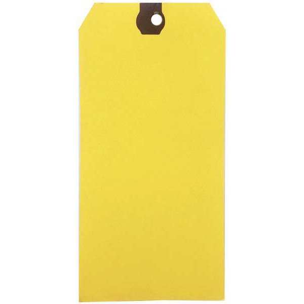 Zoro Select Blank Shipping Tag, Paper, Yellow, PK1000 61KT34