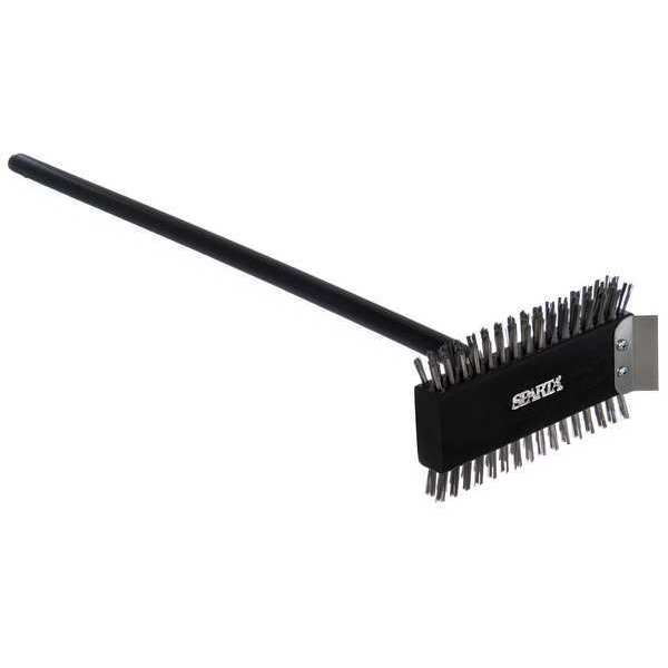 Carlisle Foodservice Grill Brush/Scraper, 30.5" L, Wood Handle 4029000