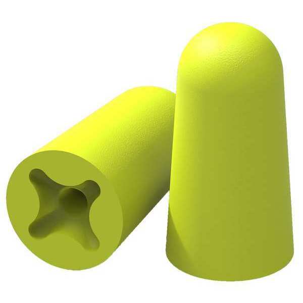 Hexarmor accuFit Disposable Foam Ear Plugs, Bullet Shape, 32 dB, Yellow, 200 PK 18-11001