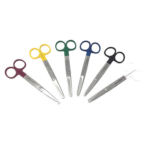Cynamed Lab Dissecting Scissors, 5.5", White CYZR-0089