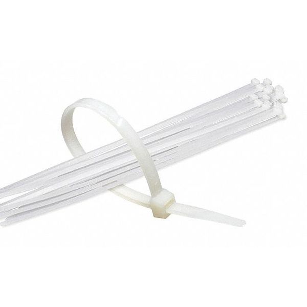 Jaydee Boen Cable Ties, Clear, Nylon, 8", PK500 ZT-0009