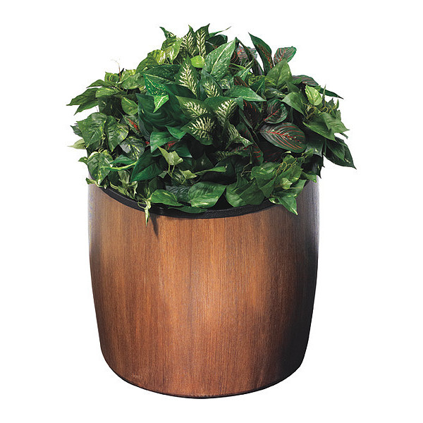 Commercial Zone Products Elmwood 10 gal., Planter, Walnut 756341