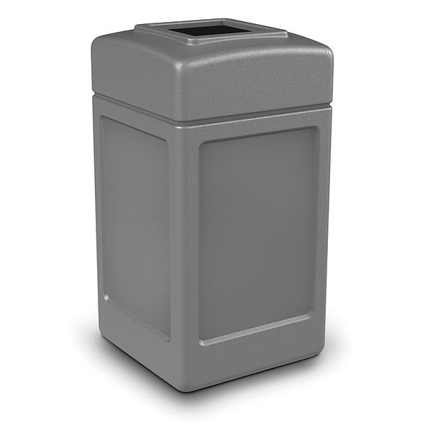 Commercial Zone Products 42 gal Square Trash Can, Gray 732103