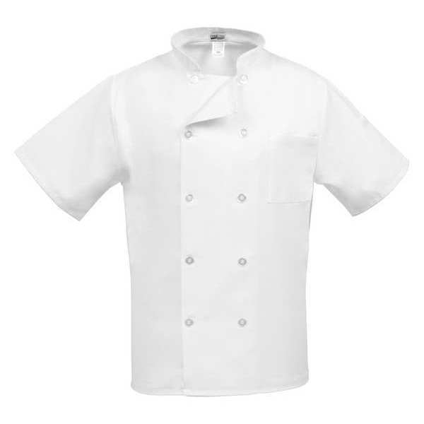 Fame Fabrics Chef Coat, Classic Wht, C10PS S/S, LG 30726