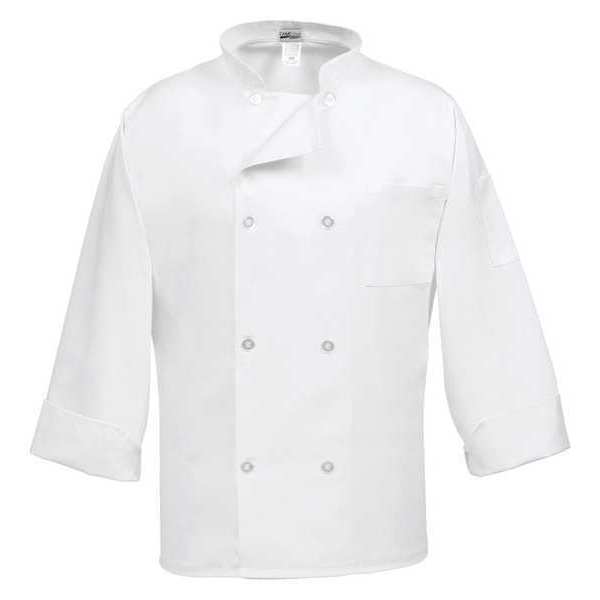 Fame Fabrics Chef Coat, Standard L/S, White, C8P, LG 81112