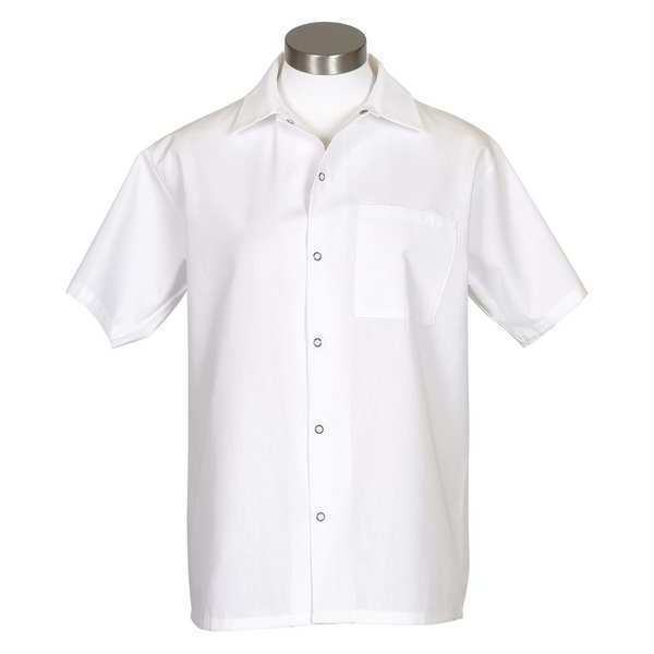 Fame Fabrics Cook Shirt, White, C25, XL 81166