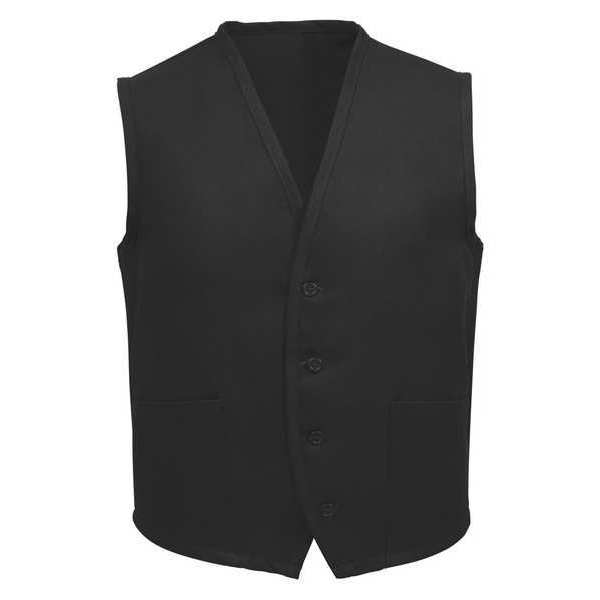 Fame Fabrics Vest, 2 Pocket, Black, V65, 3XL 23328