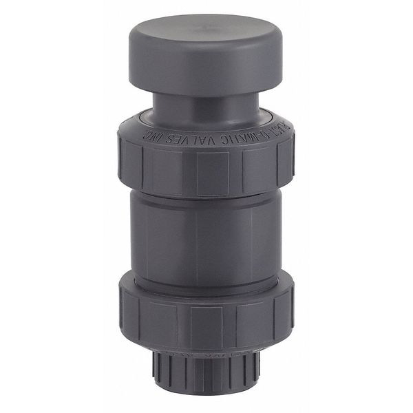 Plast-O-Matic Air Release Valve, PVC, 1-1/2", Epdm, Thread ARV150EPT-PV