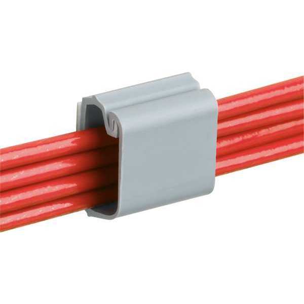 Panduit Wire Clip, .20" Bundle, Gray, PK100 LC3-A-C8